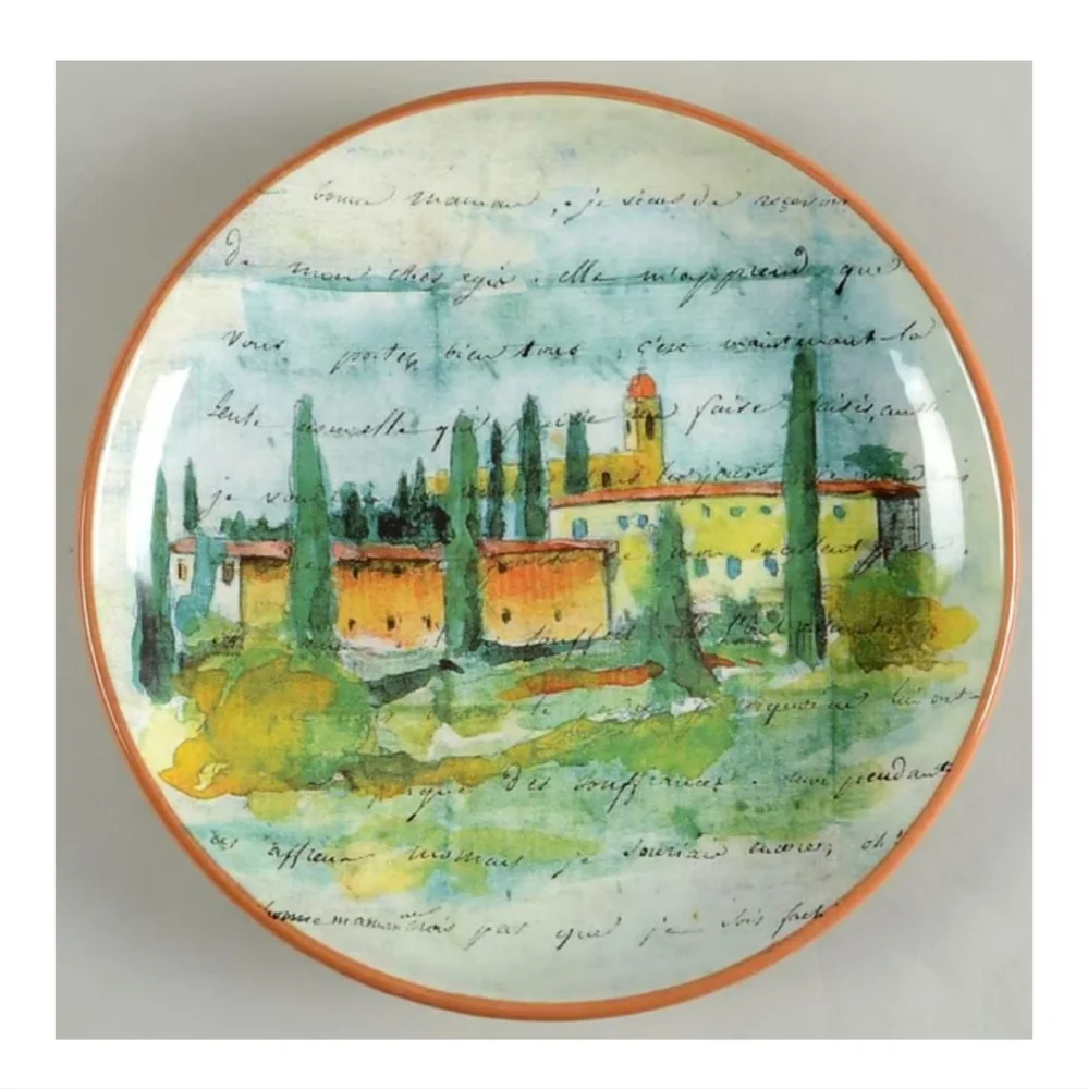 Williams Sonoma Marc Lacaze Paysage 2008 Salad Dessert Plate Italy